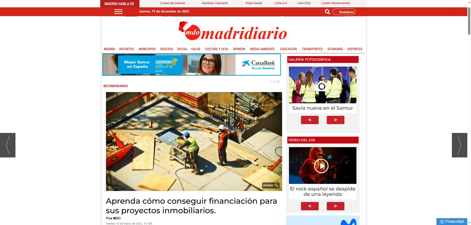 Madridiario — Aprenda cómo conseguir financiación para sus proyectos inmobiliarios