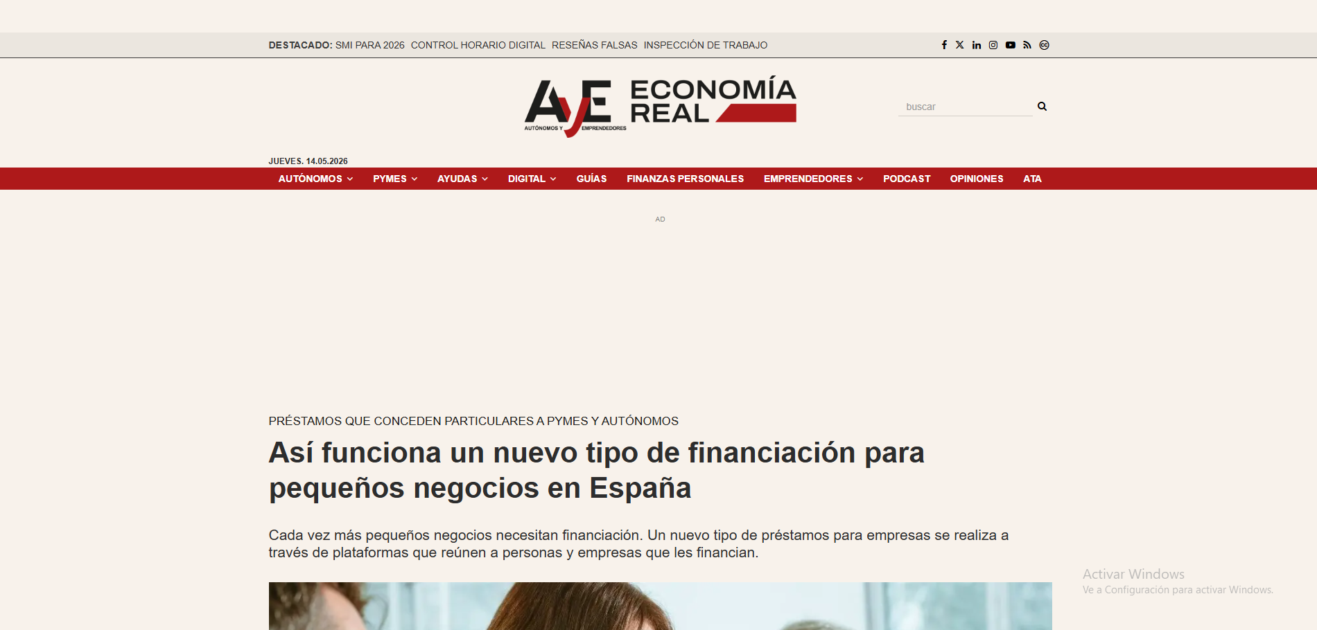 Autónomos y Emprendedor — Así funciona un nuevo tipo de financiación para pequeños negocios en España
